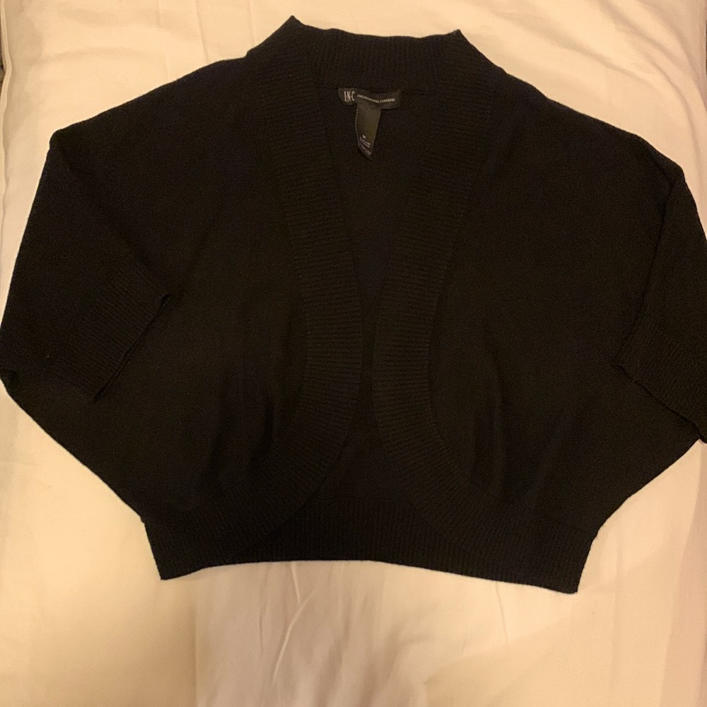 Women’s black open front bolero